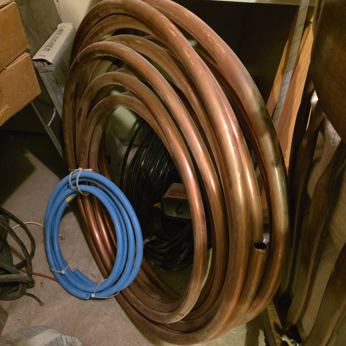 New soft copper pipe 1" x 100'