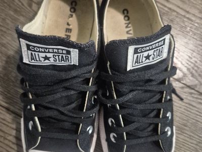Converse All Star Black Platform Sneakers - Size 6.5 US