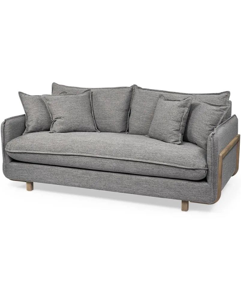Roy Castlerock Gray Upholstered Sofa – Modern & Co
