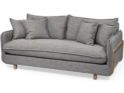 Roy Castlerock Gray Upholstered Sofa – Modern & Co