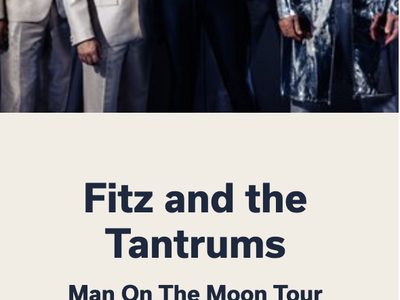 2 Tickets for Fitz and the Tantrums $30 tonight! 8/2