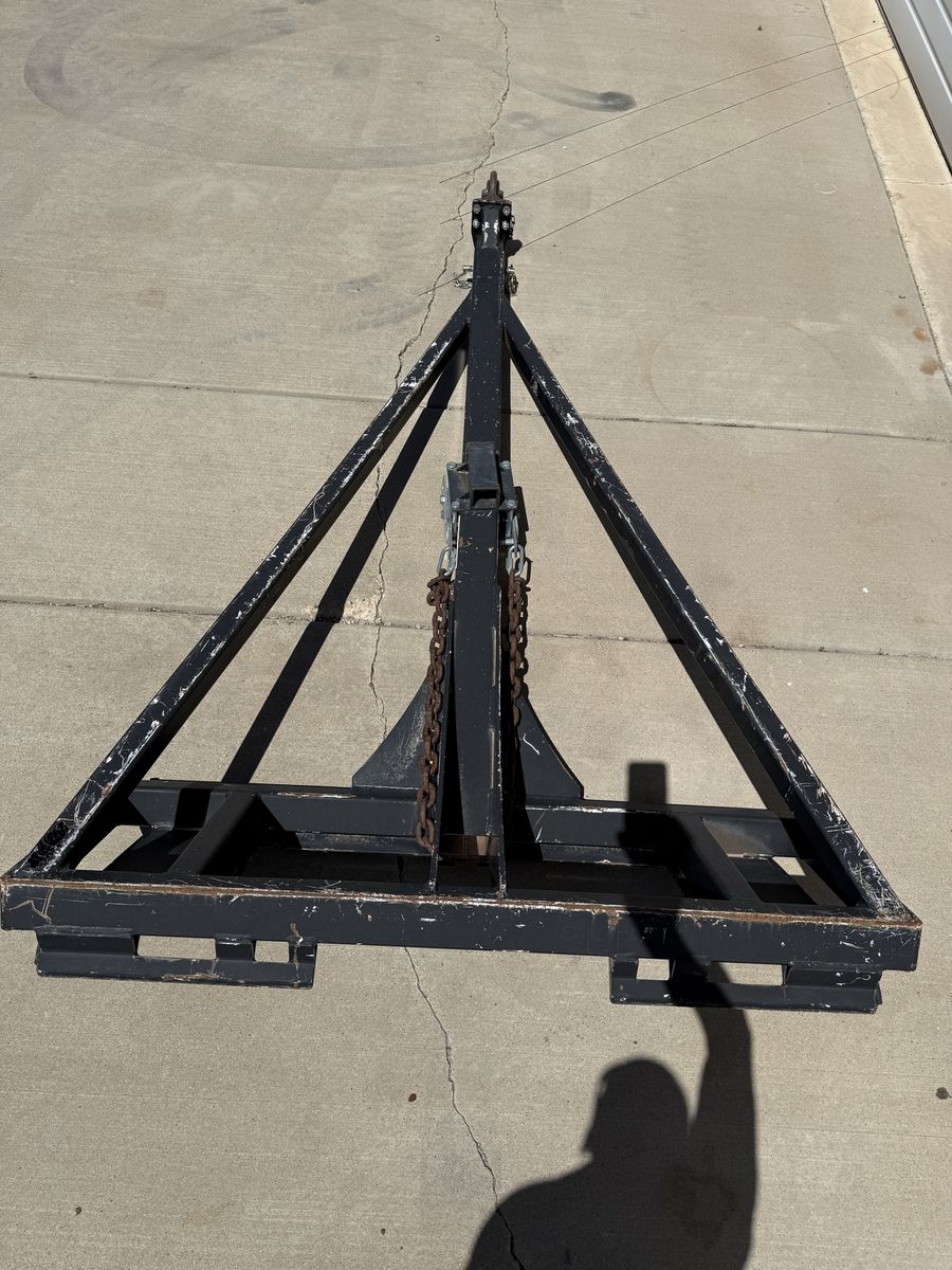 Skid steer boom attachment