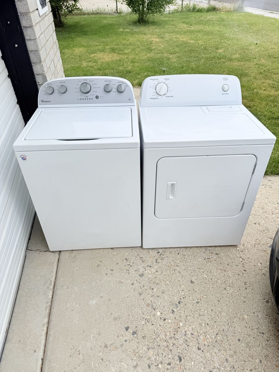 Washer and electric dryer