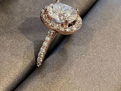 Ring, Moissanite, Gabriel Setting