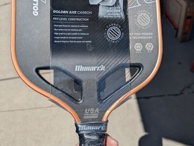 The Golden Axe Carbon Pickleball Paddle