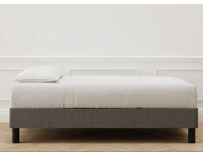 King Sized Upholstered Foundation Bed Frame