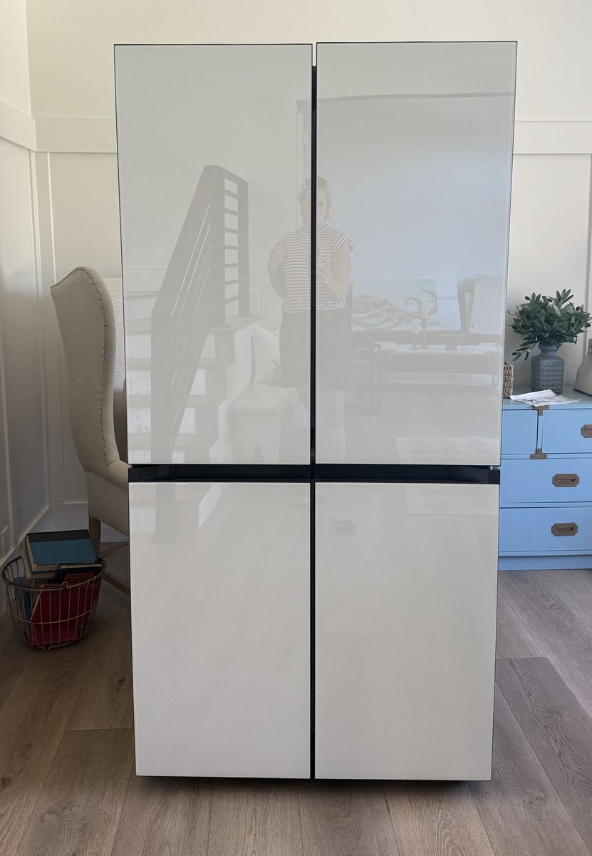 MASSIVE 29 Cu ft Samsung Bespoke 4 Door Flex Refrigerator PEBBLE & Tradition ICE– Perfect Condition – $1,995