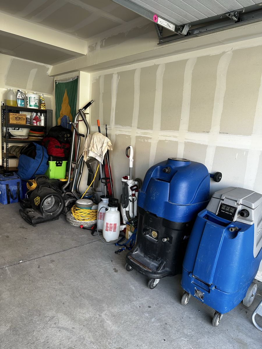 Carpet cleaning machines.