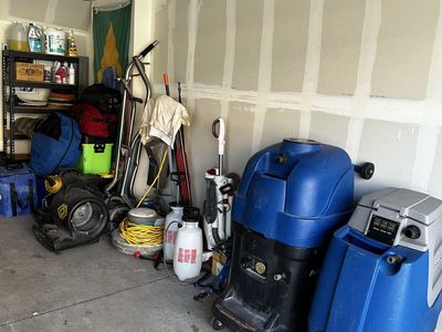 Carpet cleaning machines.