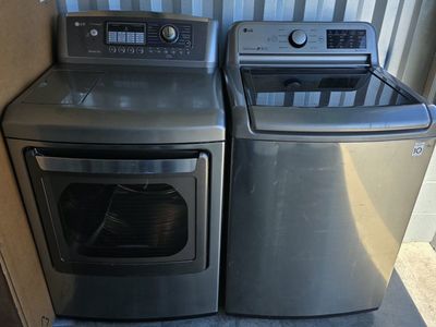 LG washer &electric steam dryer set free delivery