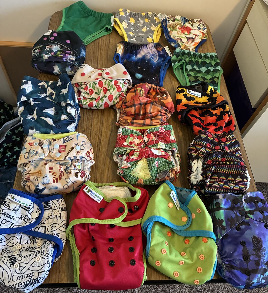 Cloth diapers and trainers