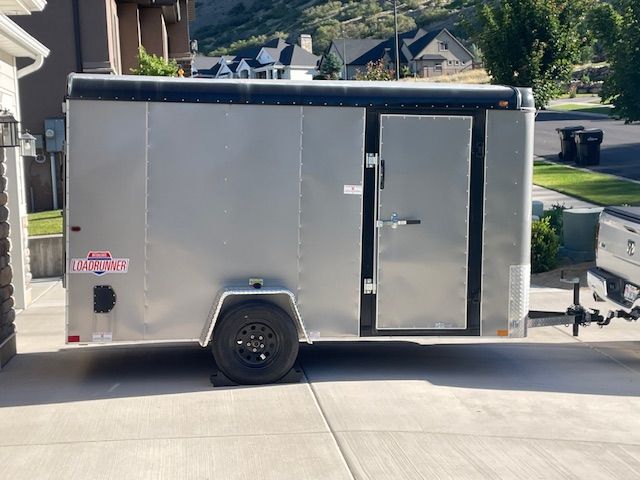 Interstate LoadRunner 6x12 enclosed cargo trailer in excellent condition with less than 100 miles total use