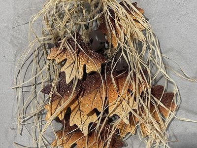 Fall Leaf Door Decoration
