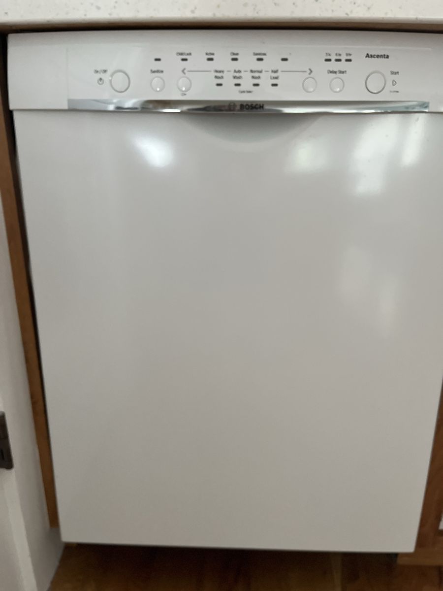 Bosch Ascenta Series White Built-In Dishwasher