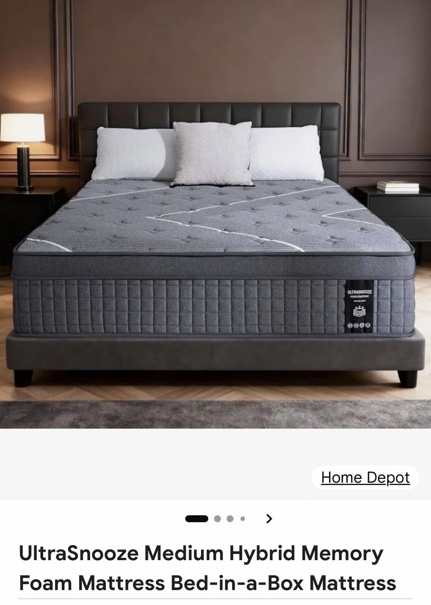 New UltraSnooze King Mattress in Box – $125 Queen available