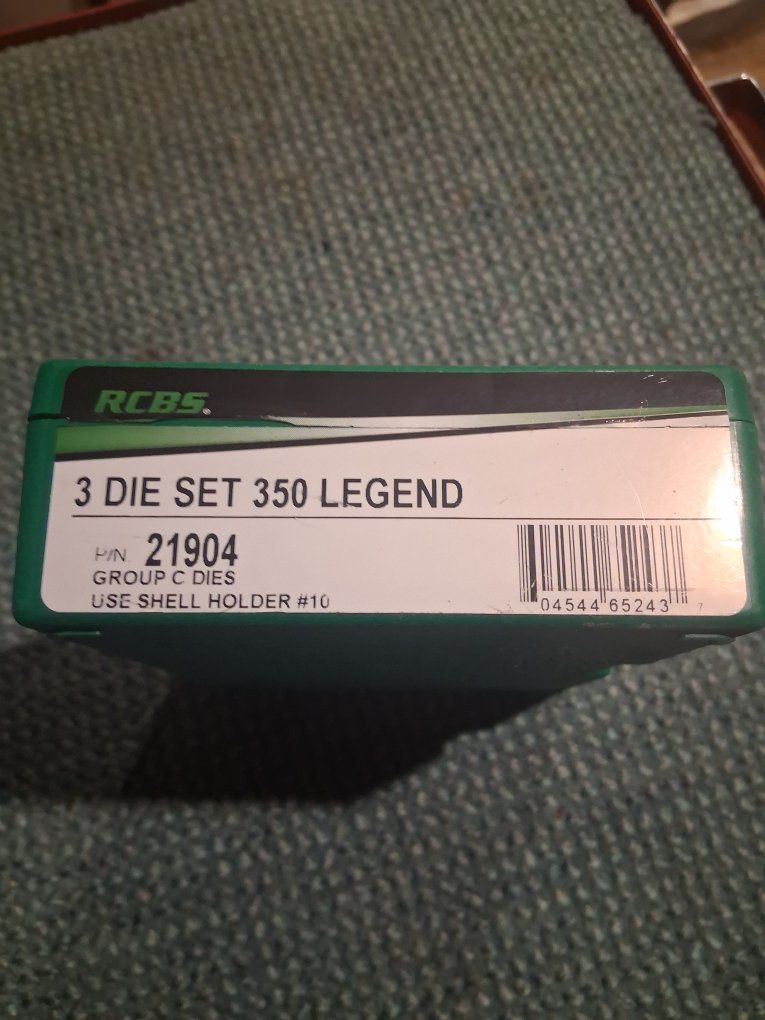 rcbs 3 part .350 legand die set