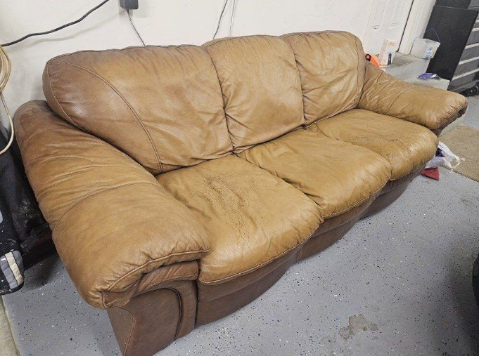 Leather couch