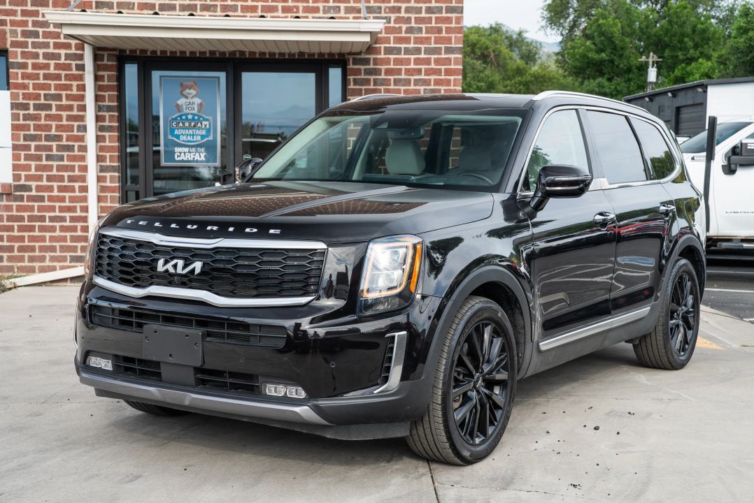 2022 Kia Telluride SX — rebuilt & branded title, 3% below market