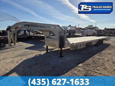 8.5x32 Iron Bull FLG Gooseneck Equipment Trailer - 24K GVWR - Custom Graphics, Gooseneck, Hydraulic Jack(s), Max Ramps, Spare