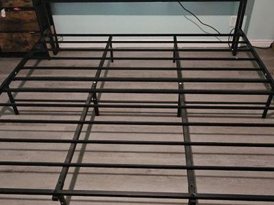 king size bed frame with charging station
