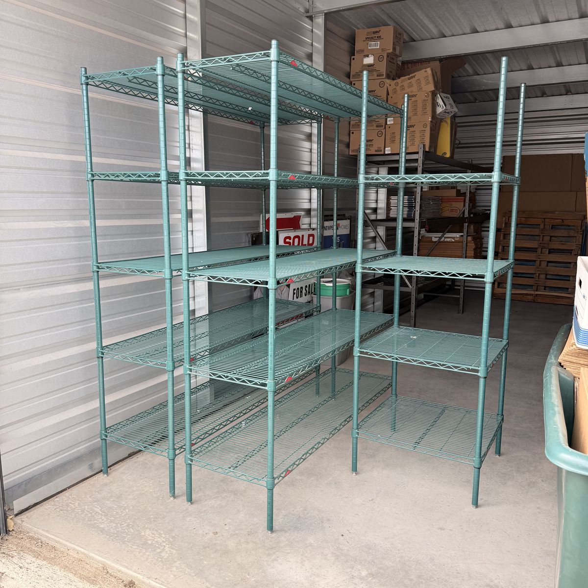 Heavy Duty Wire Storage Shelving Units - Commercial Grade