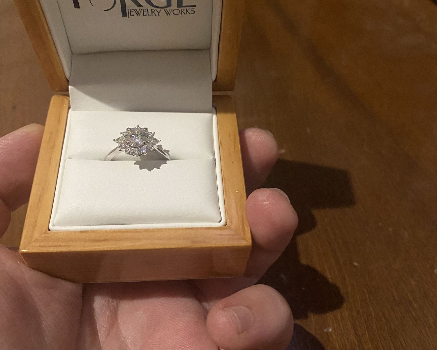 Custom Halo Engagement Ring