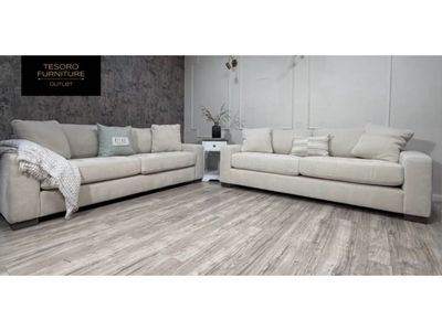 MODERN CREAM SOFA SET WE OFFER DELIVERY