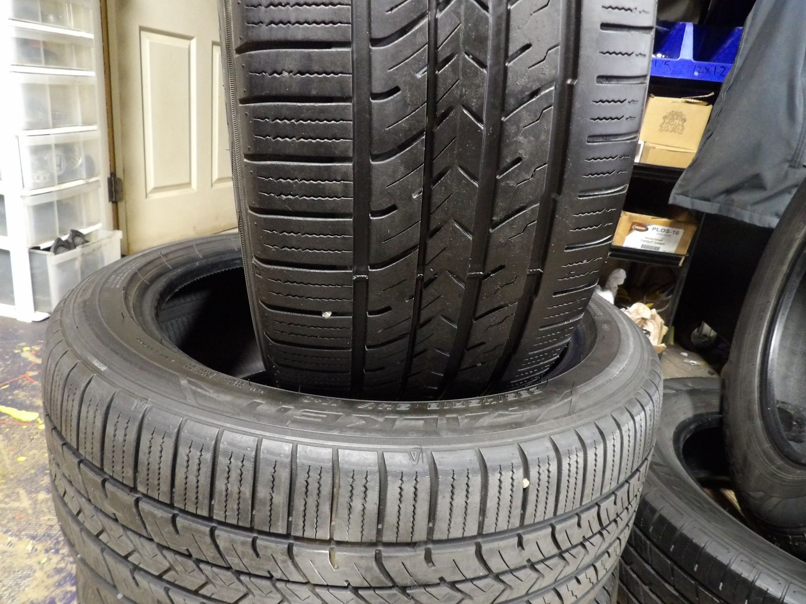 235/45R18 FALKEN PRO G5 AS PAIR OF TWO USED TIRES 