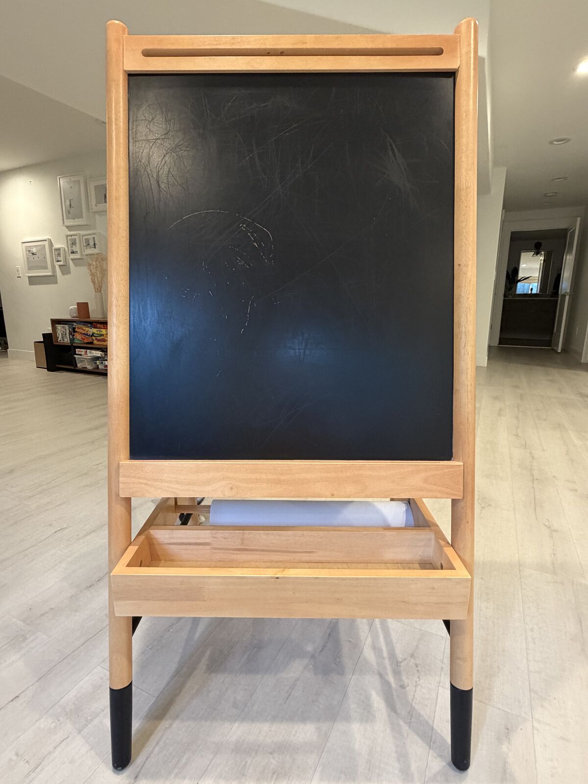 Crate and Barrel Wooden Kids Art Easel