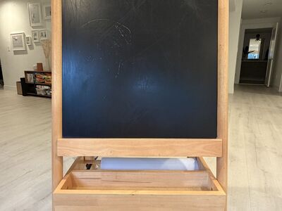 Crate and Barrel Wooden Kids Art Easel