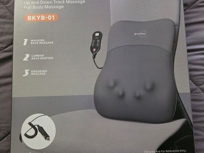 Pryfey Ultrathin Back Massager Model BKYB-01 with Heat-- Brand New