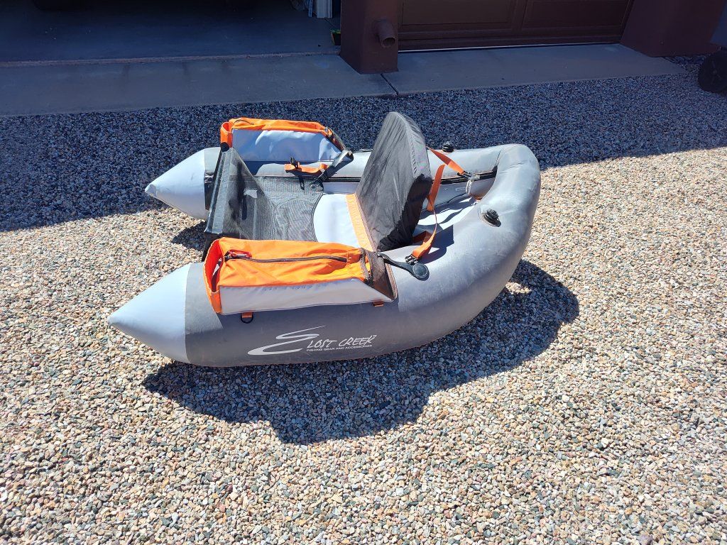 Lost River step-in float tube & Powerfins