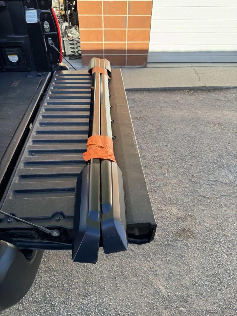 OEM 2025 2026 Toyota 4Runner Roof Rack Side Luggage Rails Bars Black TRD Package