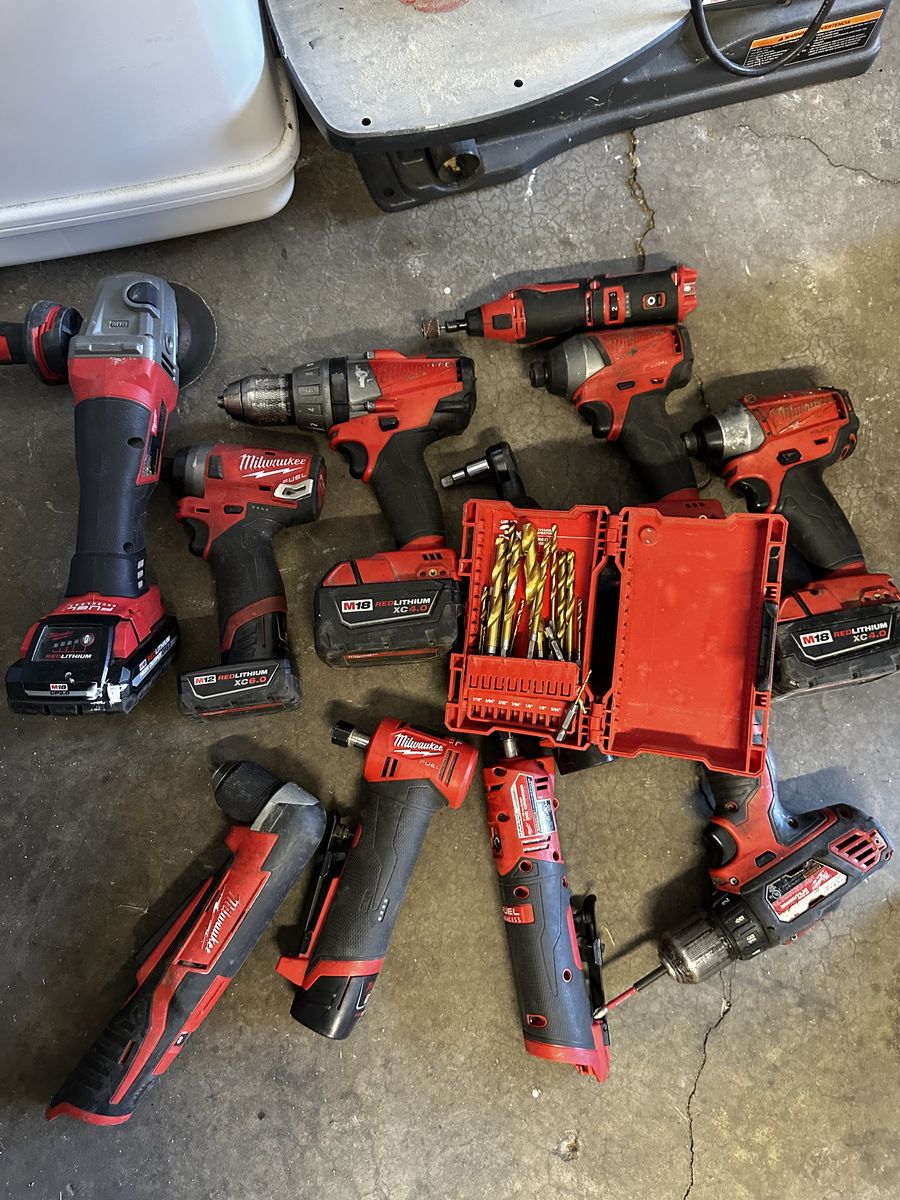 Milwaukee Power Tools/Drill Heads $350 OBO