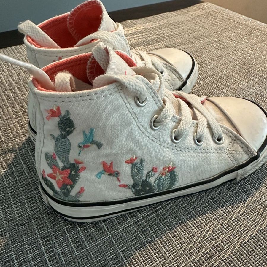 Little Girls size 10 Converse High Tops