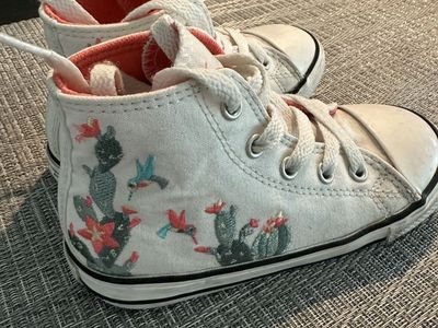 Little Girls size 10 Converse High Tops