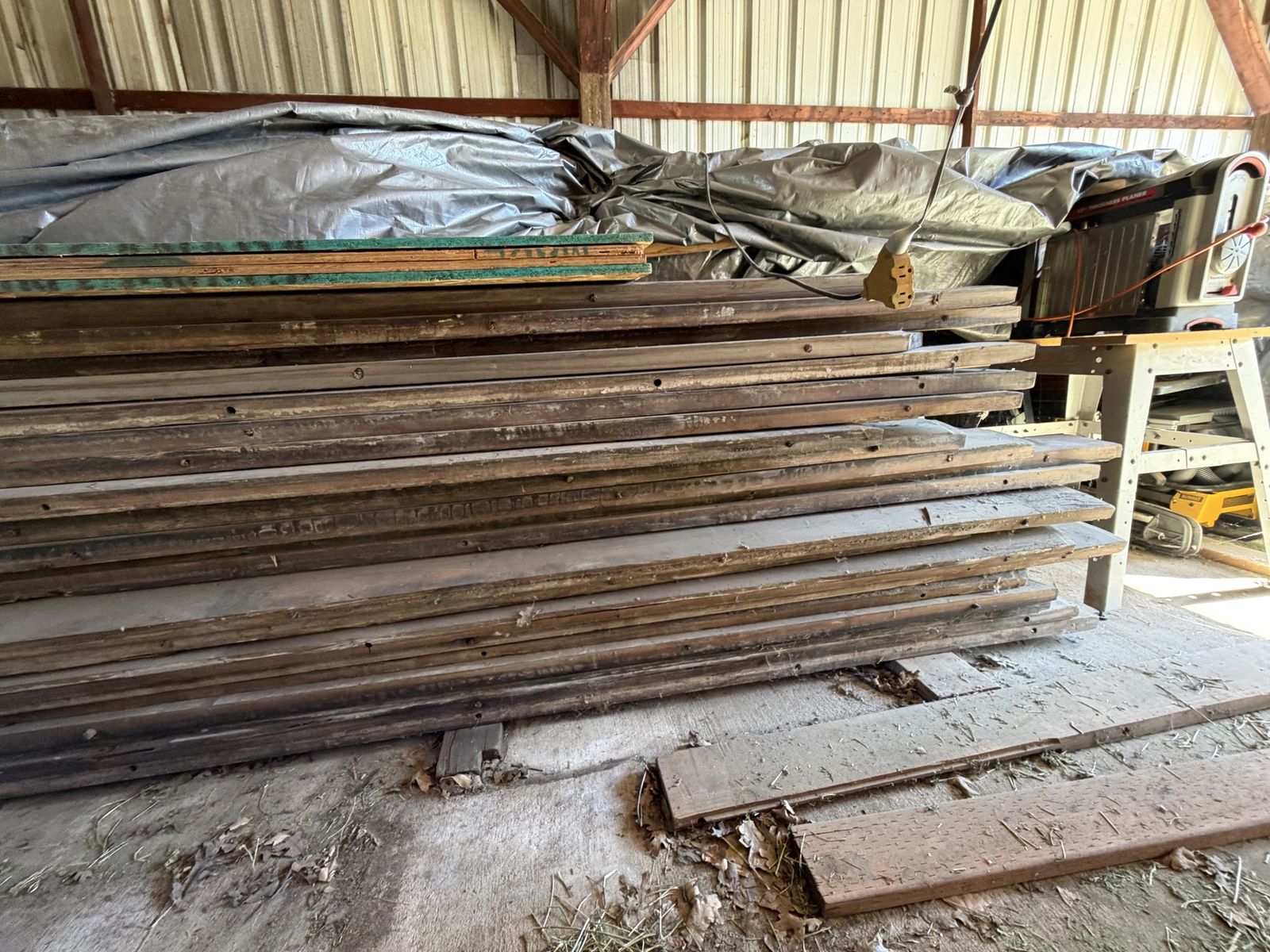 Reclaimed Redwood boards