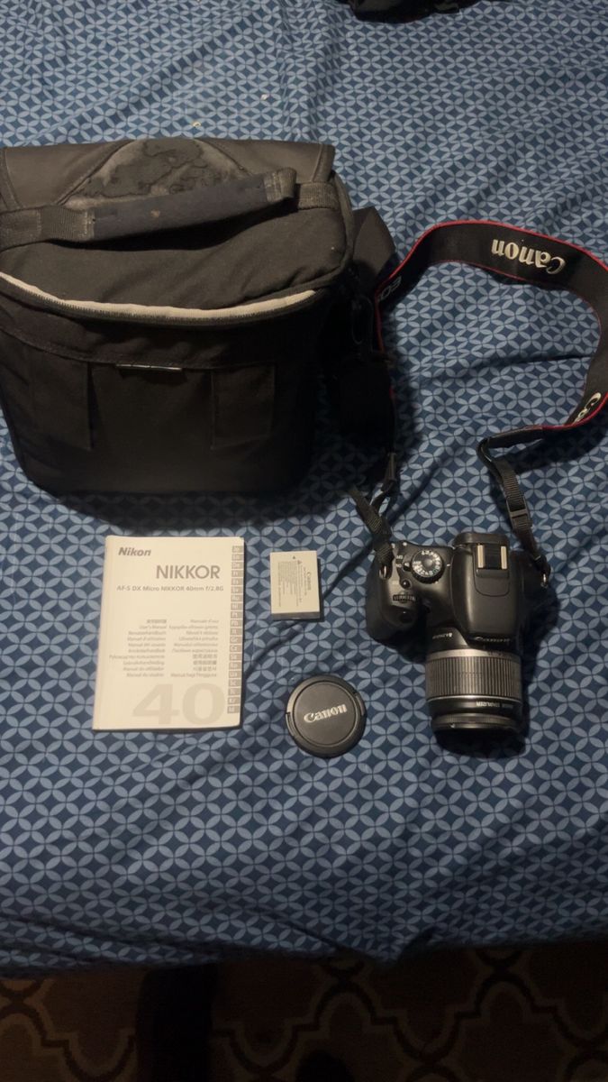 Canon EOS Rebel T3 DSLR Camera with EF-S 18-55mm IS Lens, Bag
