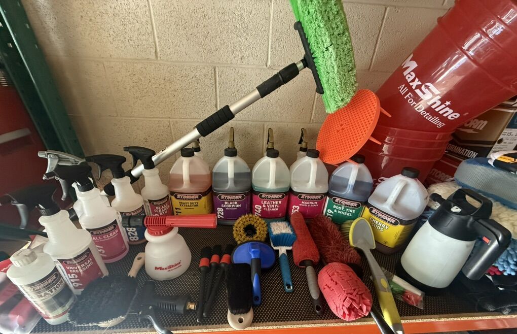 DIY Car Detailing supplies