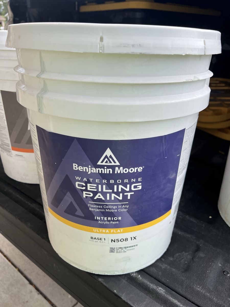 Ceiling paint, and waterborne epoxy paint 