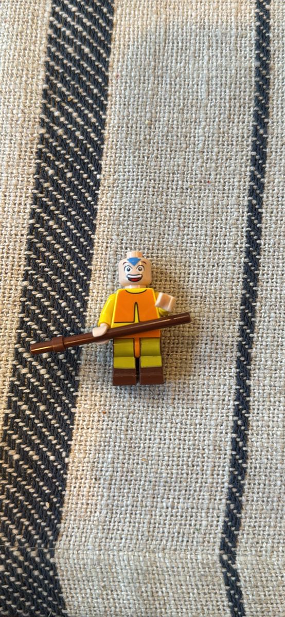 LEGO Avatar Aang Minifigure with Staff - Used Toy Collectible