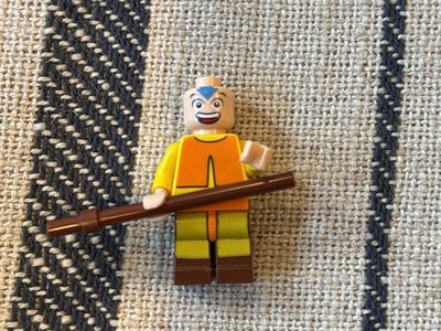 LEGO Avatar Aang Minifigure with Staff - Used Toy Collectible