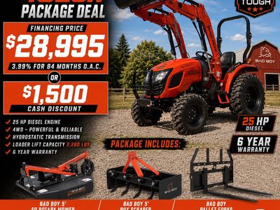 Bad Boy 4025H Tractor PACKAGE