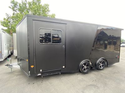 2026 Xpress 8x18 / 8.5x18 BLACKOUT PREMIUM UTV Enclosed Cargo All Aluminum New