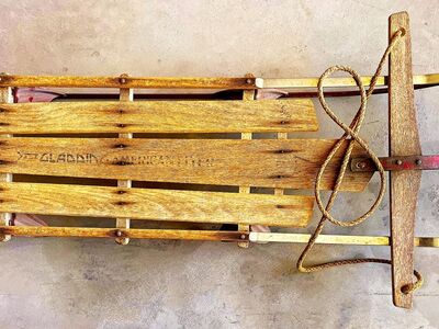 Aladdin American Flyer Steerable Sled Vintage