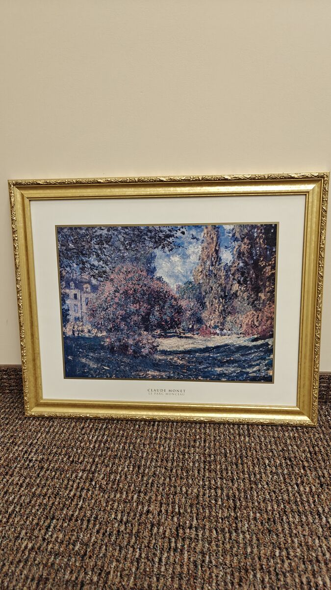 Claude Monet Le Parc Monceau Framed Art Print