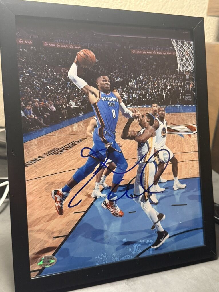 Russell Westbrook Signed 8x10 Framed Picture