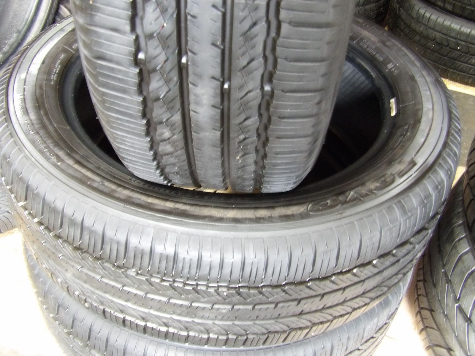 225/55R19 TOYO A36 PAIR OF TWO USED TIRES