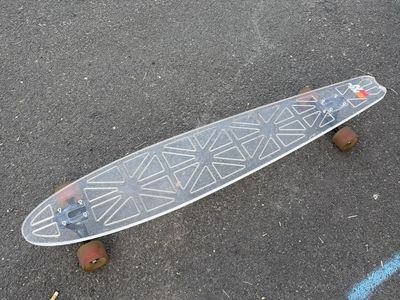 Clear acrylic longboard