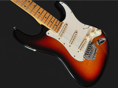 Vintage Fender Stratocaster MIJ E-Ser E502843 3-Tone Sunburst Maple Neck w/ Case